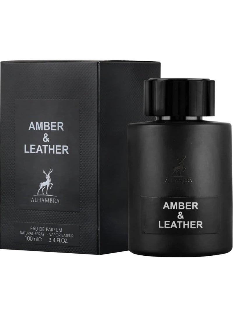 ALHAMBRA Maison Alhambra Amber & Leather (Opulence Leather) Eau De Parfum 100ml - Image 1