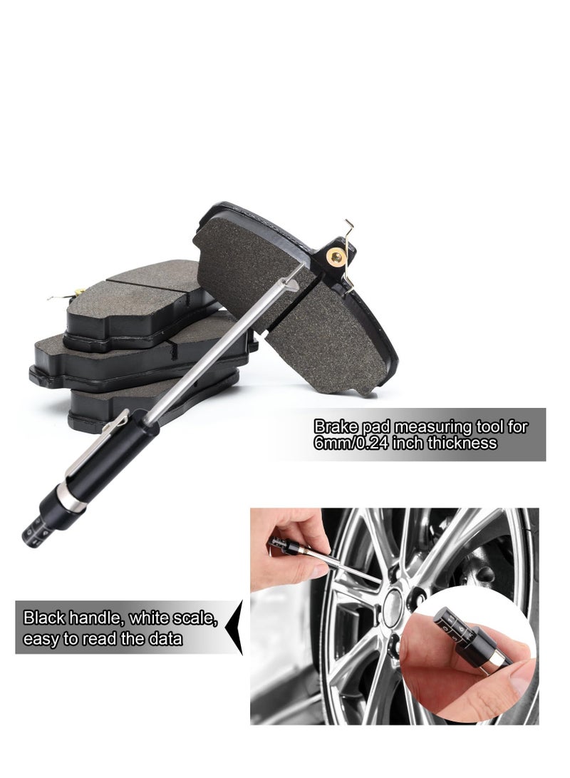 SYOSI Brake Pad Thickness Gauge, Brake Pad Measure Tool with Scale, Brake Pad Gauge, Brake Pad Tester for Internal External Brake Pads Measuring, Time Saving Automotive Measurement Tool - Image 3