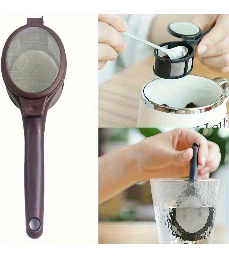 Coffee Spoon Set of 2 Pieces for Filtering Powder Coffee Tea Sugar Flour Durable PP - Image 2