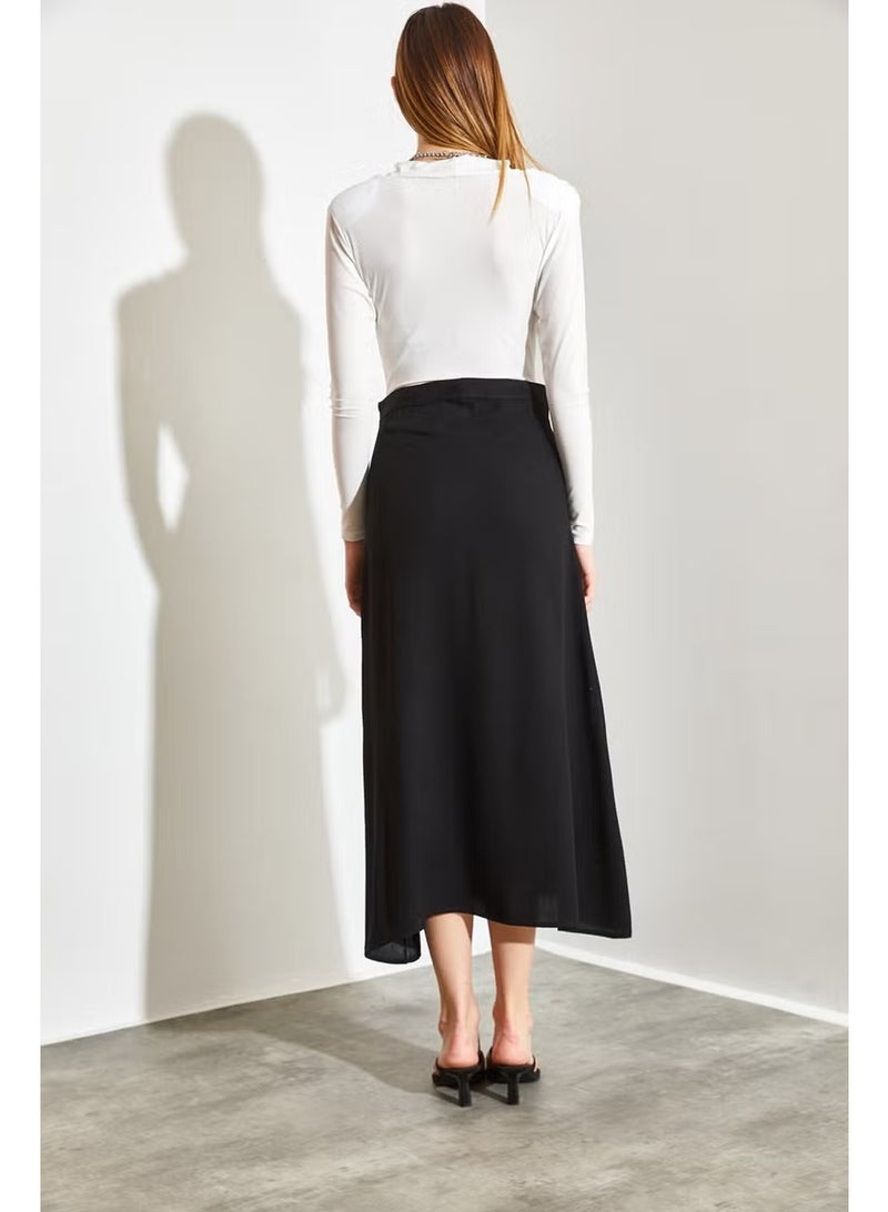 Shade Viscose Slit Skirt - Image 3