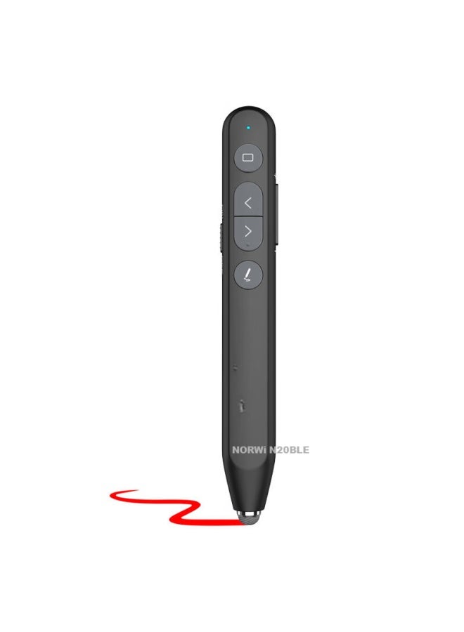 نوروي Nuowei N20 قلم قلب الصفحات Bluetooth، قلم كتابة لشاشات اللمس والعروض التقديمية، قلم متعدد الوظائف يتصل عبر Bluetooth لقلب الصفحات، متوافق مع لوحات Honghe وSeewo البيضاء، شاشة LED متعددة الوظائف - Image 4