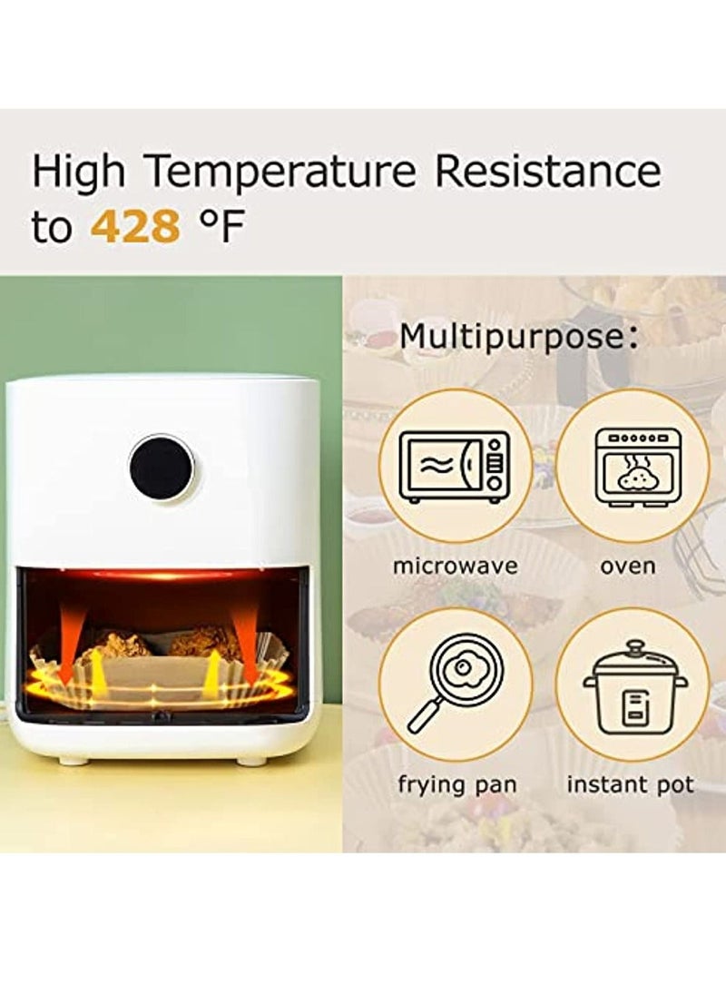 Mi VAZA - 20CM Air Fryer Liners Square, Baking Paper for Air Fryer Water-proof,Parchment Paper for Baking Roasting Microwave - Image 1