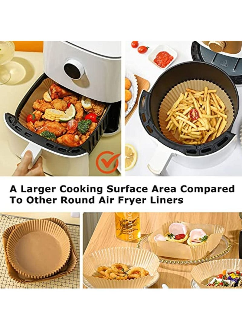 Mi VAZA - 20CM Air Fryer Liners Square, Baking Paper for Air Fryer Water-proof,Parchment Paper for Baking Roasting Microwave - Image 1