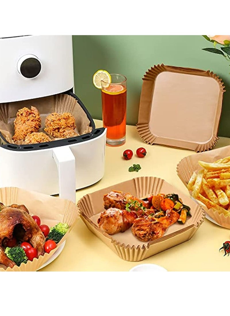 Mi VAZA - 20CM Air Fryer Liners Square, Baking Paper for Air Fryer Water-proof,Parchment Paper for Baking Roasting Microwave - Image 1
