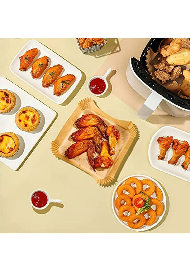 Mi VAZA - 20CM Air Fryer Liners Square, Baking Paper for Air Fryer Water-proof,Parchment Paper for Baking Roasting Microwave - Image 1