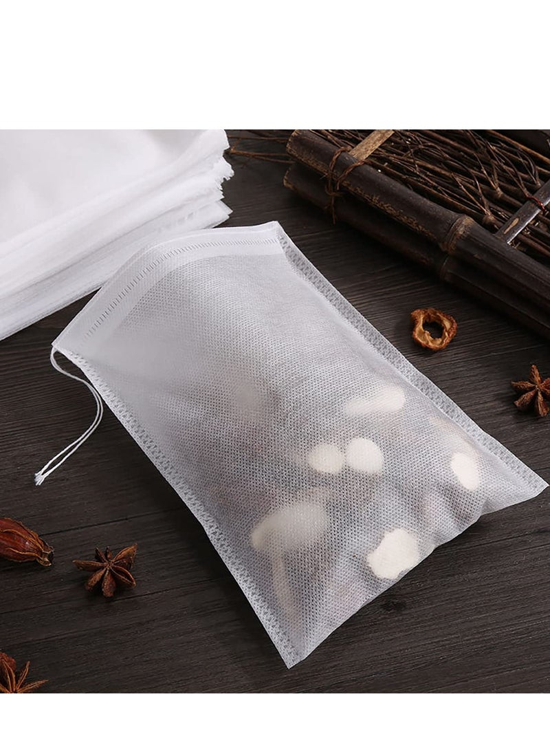 Generic 100Pcs Disposable Tea Filter Bags, Fillable Tea Bag Tea Bag Organizer, Drawstring Filter Paper Tea Bags for Loose Tea, Coffee, Spices, Herbs, DIY Floral Tea, Herbal Tea DIY (5 * 7cm)  - Image 4