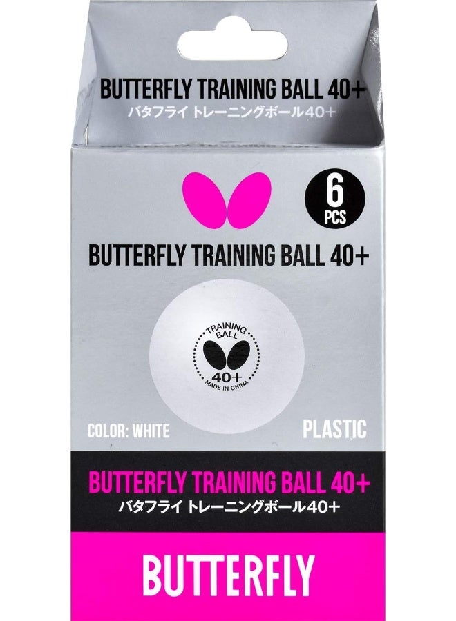 Butterfly 40+ Training Ball – 40+ Ball Used for Training – Available in a Box of 6 or 120 White Training Balls – Comparable to a Three-Star Ball and Perfect for Multiball Practice - Image 2