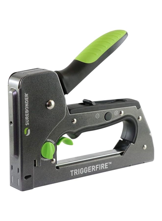 Surebonder Triggerfire Heavy Duty N Crown Staple Gun Black and Green 5625 - Image 1
