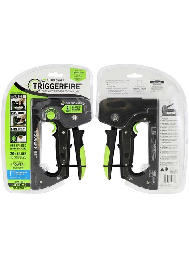 Surebonder Triggerfire Heavy Duty N Crown Staple Gun Black and Green 5625 - Image 2