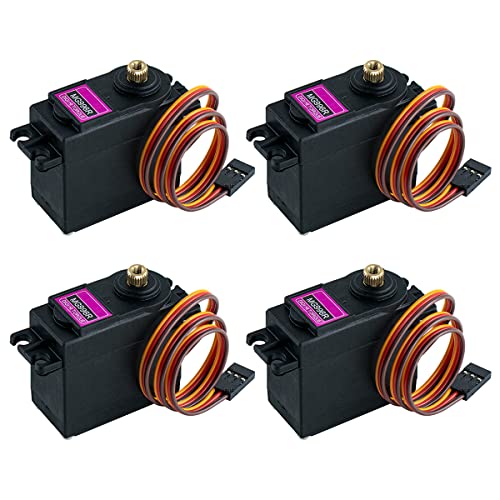 Hosyond 4Pack MG996R 55g Digital RC Servo Motors High Torque Metal Gear Servo for RC Car Robot Boat Helicopter - Image 1