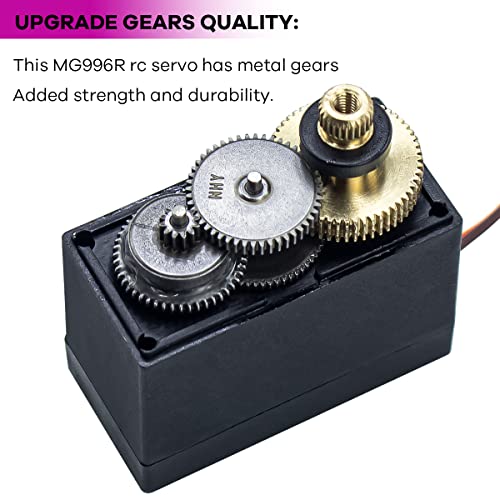 Hosyond 4Pack MG996R 55g Digital RC Servo Motors High Torque Metal Gear Servo for RC Car Robot Boat Helicopter - Image 2