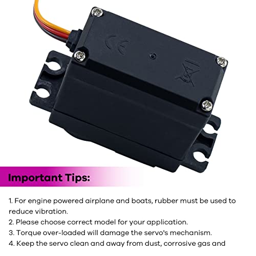 Hosyond 4Pack MG996R 55g Digital RC Servo Motors High Torque Metal Gear Servo for RC Car Robot Boat Helicopter - Image 5
