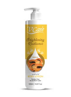 VCare V Care Papaya Extract Body Lotion - 500ml - Revitalizing – Smooth -  Radiant Skin & Tropical Freshness  - Image 1