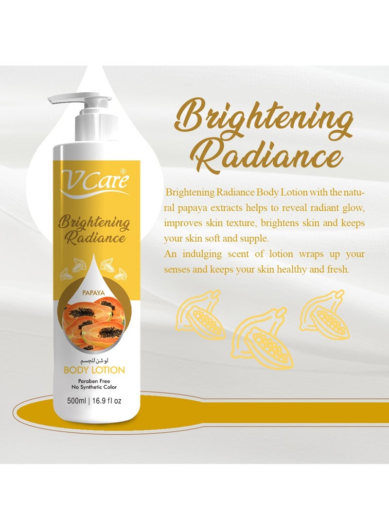 VCare V Care Papaya Extract Body Lotion - 500ml - Revitalizing – Smooth -  Radiant Skin & Tropical Freshness  - Image 3