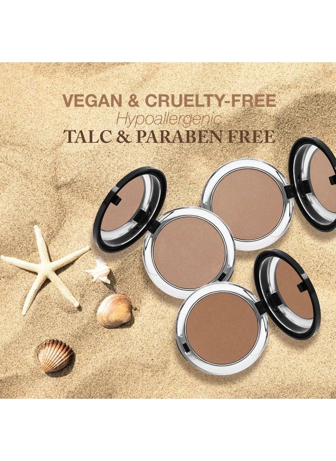BellaPierre Compact Mineral Bronzer | Beautifully Warms for a Sun Kissed Glow | Infused with Nourishing Jojoba | Non-Toxic & Paraben Free Formula - Starshine - 0.3 Oz  - Image 3