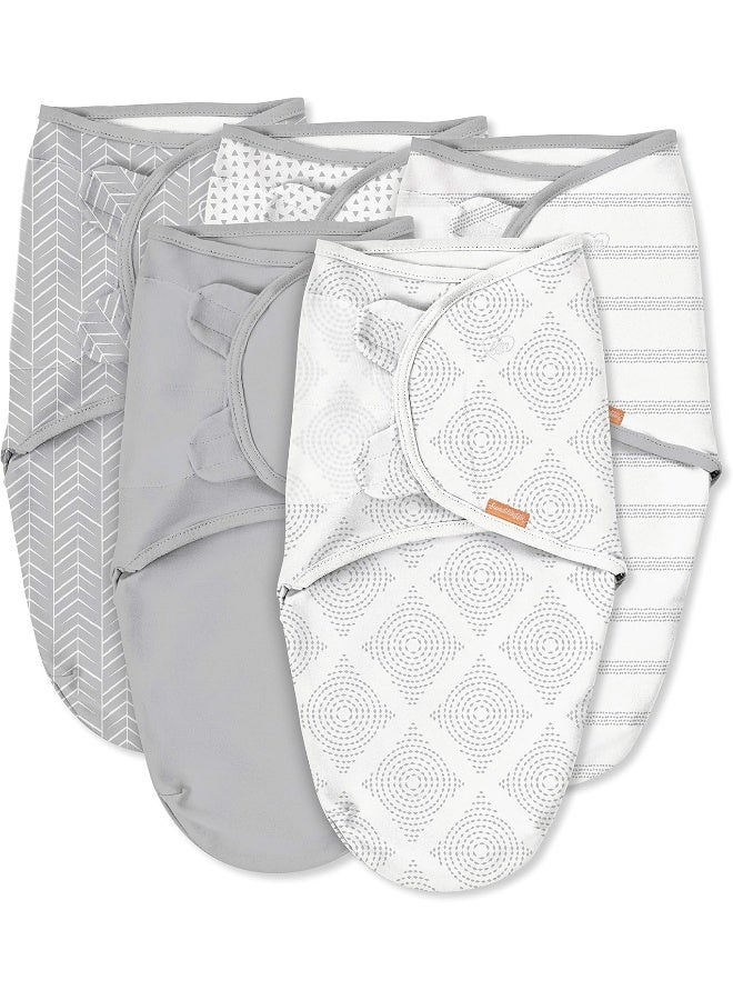 SwaddleMe Original Swaddle 5-PK, Grays for Days, Small - Image 1
