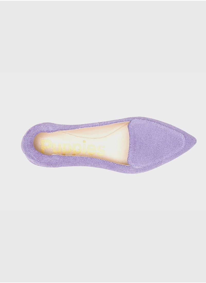 Hush Puppies - Hazel Pointed Toe Ballerinas - Image 1