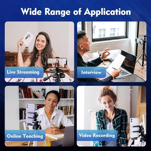 TECHNOVIEW Wireless Microphone Lavalier Lapel Microphone for Android,iPhone - Cordless Omnidirectional Condenser Recording Mic for Interview,Youtubers,Video Recording, Live Streaming(Dual-Black) - Image 5