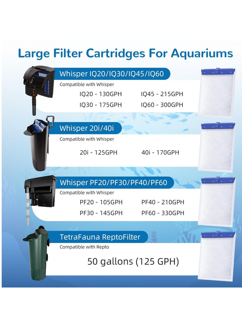 Excefore - Large Aquarium Filter Cartridge, Replacement for Tetra Whisper Bio-Bag Power Filters and Tetra ReptoFilter Cartridges, for Large Aquariums - Image 1