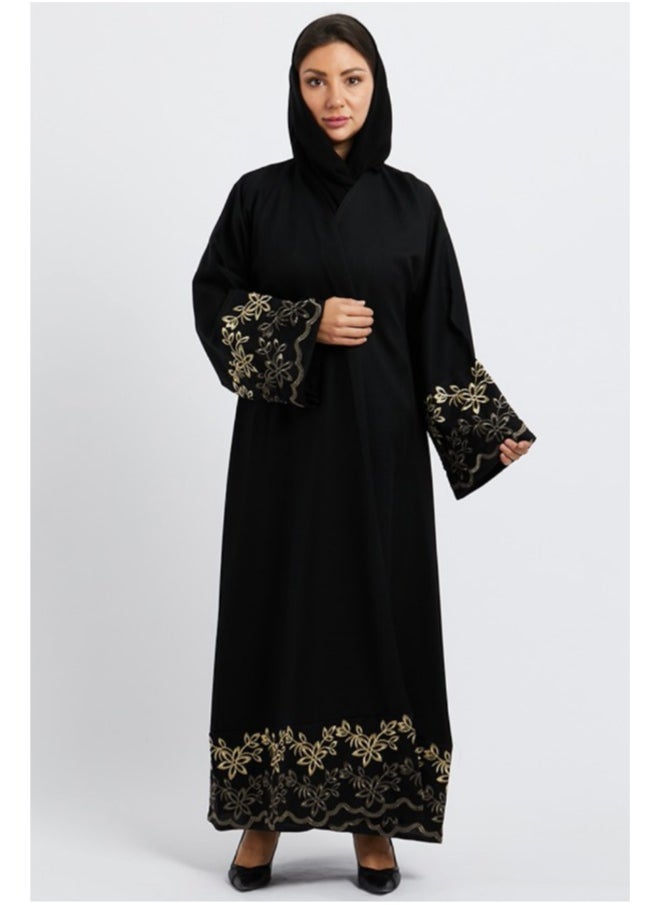 Evva Evva Luxury Saudi Abaya for Women – Elegant Open Front Modest Wear in Premium Fabric – Ideal for Ramadan, Eid, and Everyday Elegance  - Image 1