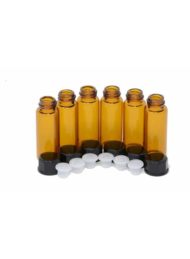 Simply Essential Solutions 24pcs 5mL Drop Top (1.35 dram) Amber Glass 5cc Sample Vial Small Oil Bottle Travel Must + a 7 Chakra Lava Bead Bracelet for Oil diffusing & Bottle Insert Removal Tool - Image 4
