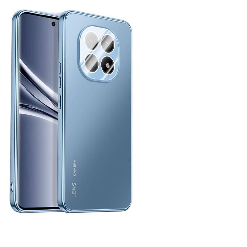 غطاء واقي بملمس جلد لـ Redmi Note 15 Pro مع حماية من السقوط وملمس غير لامع مع مقاوم للصدمات مع طلاء كهربائي غير لامع AG مع رفيع باللون أزرق داكن باللون الأزرق باللون الأحمر - Image 1