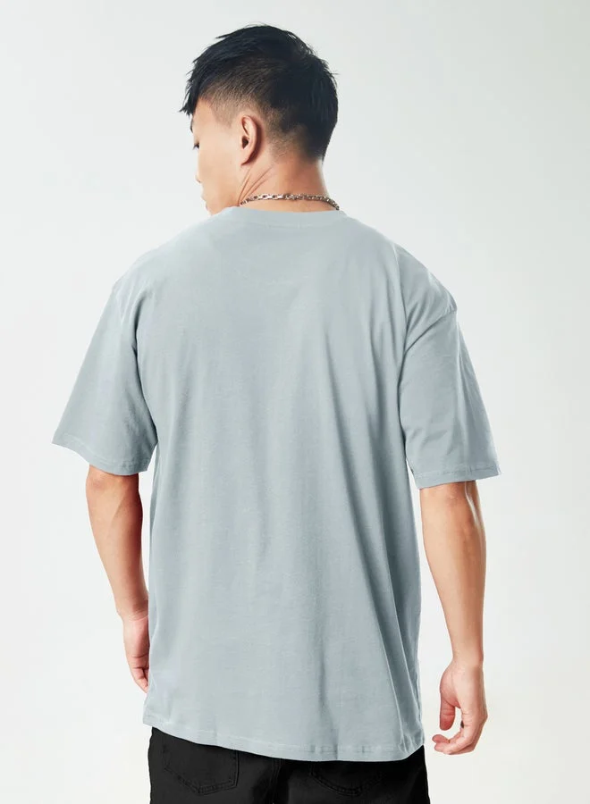 The Souled Store  The Souled Store Basic Pearl Coloured Oversized T-Shirts for Men and Boys for Men | Best Price UAE