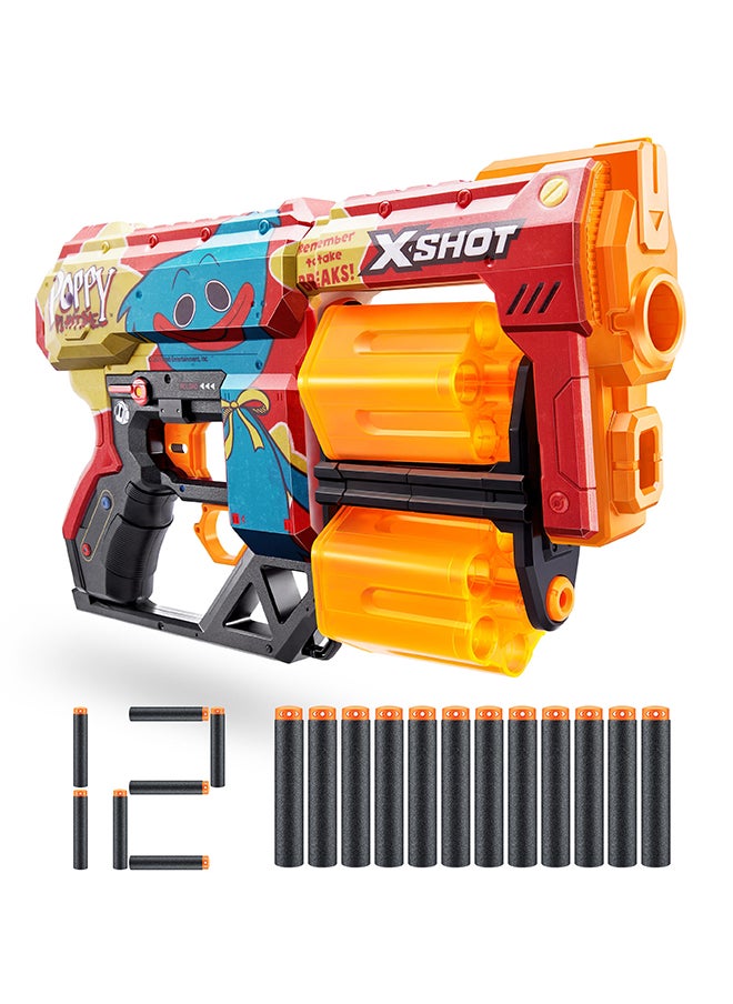 Zuru X-Shot أقلام دريد 12 لعبة بوببي بلاي تايم S1 مهلة - لعبة تصويب أكشن للأطفال، المراهقين،البالغين الأولاد والبنات، أنشطة العطلات في الهواء الطلق، هدايا للأطفال من 8 سنوات فما فوق  - Image 2