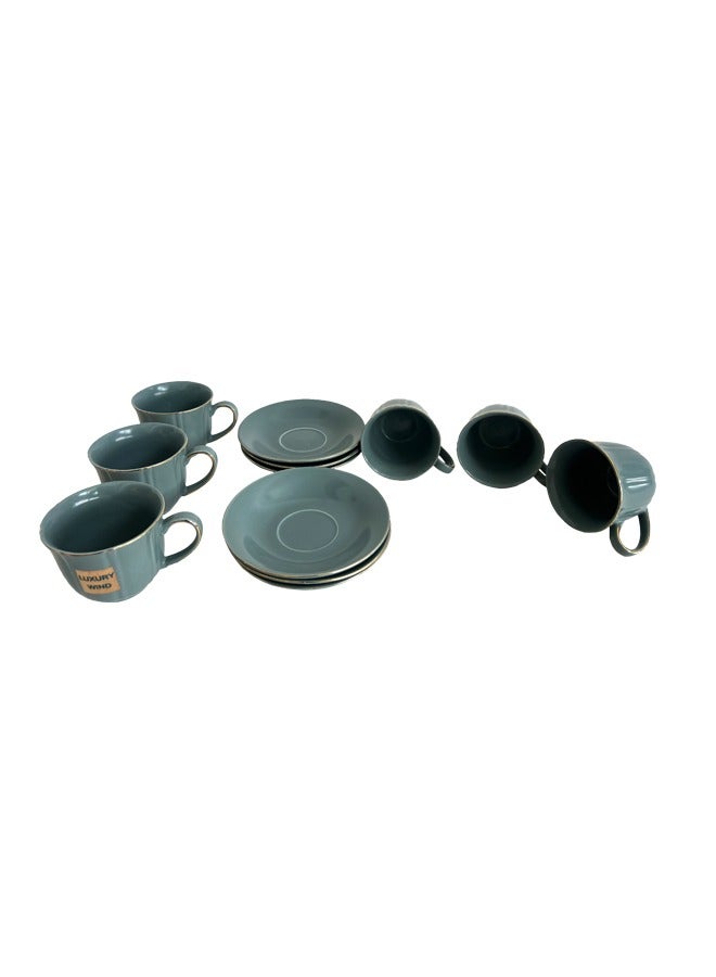 XIANGYU Coffee Tea Cup And Saucer Set Ceramic - Image 2