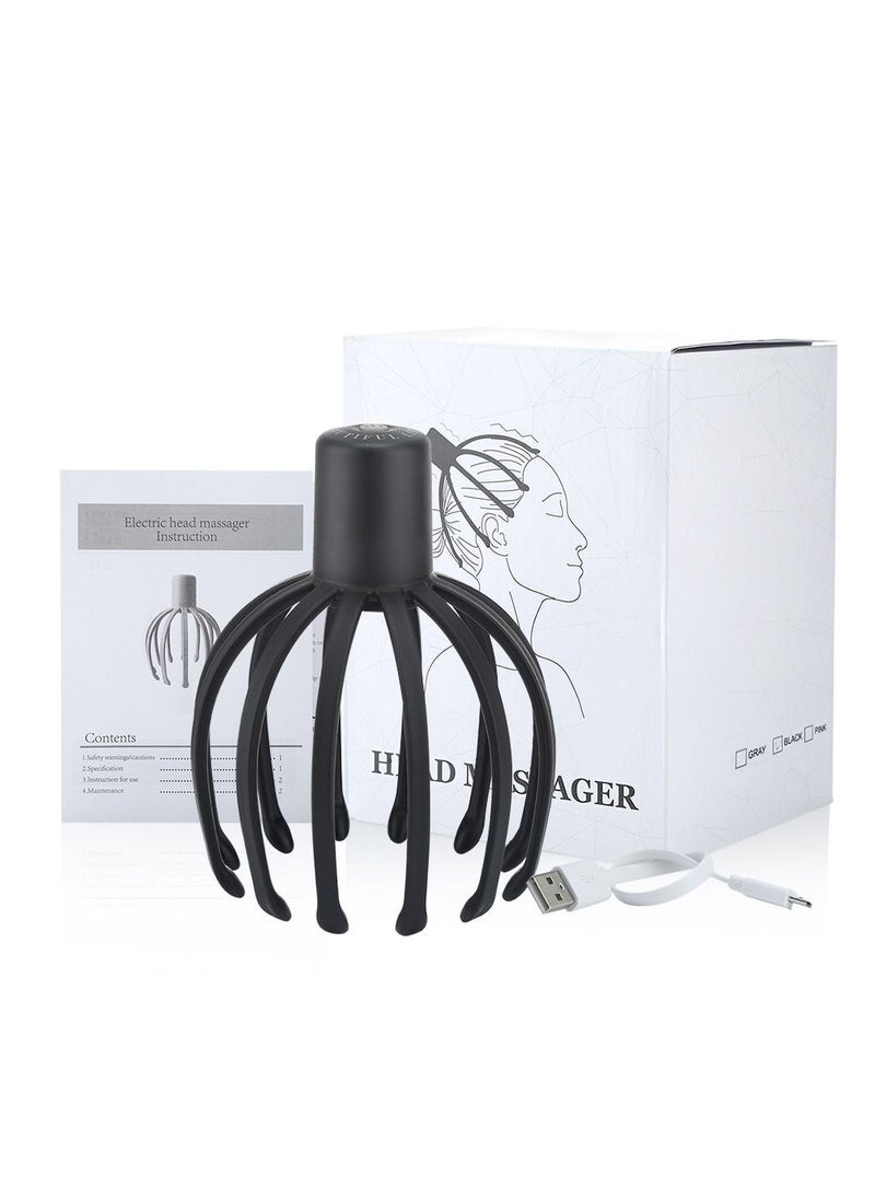 Generic Electric Octopus Claw Head Massager Scalp Therapeutic Head Scratcher Relieves Stress and Fatigue, Provides Vibration and Bluetooth Hair Stimulation.  - Image 4