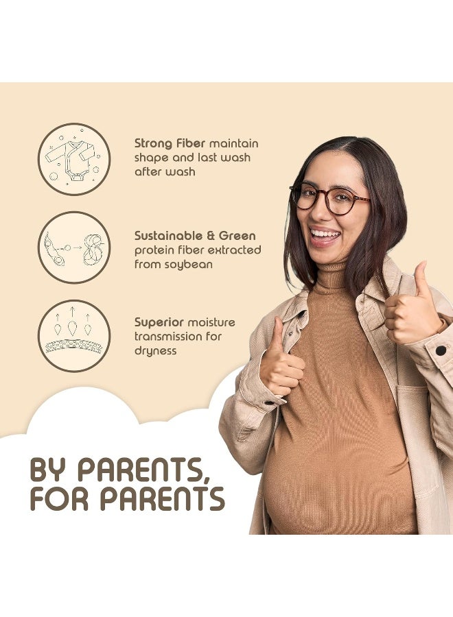 Babysoy Babysoy Organic Long Sleeve Modern Solid Kimono Bodysuit/Onesie  - Image 4