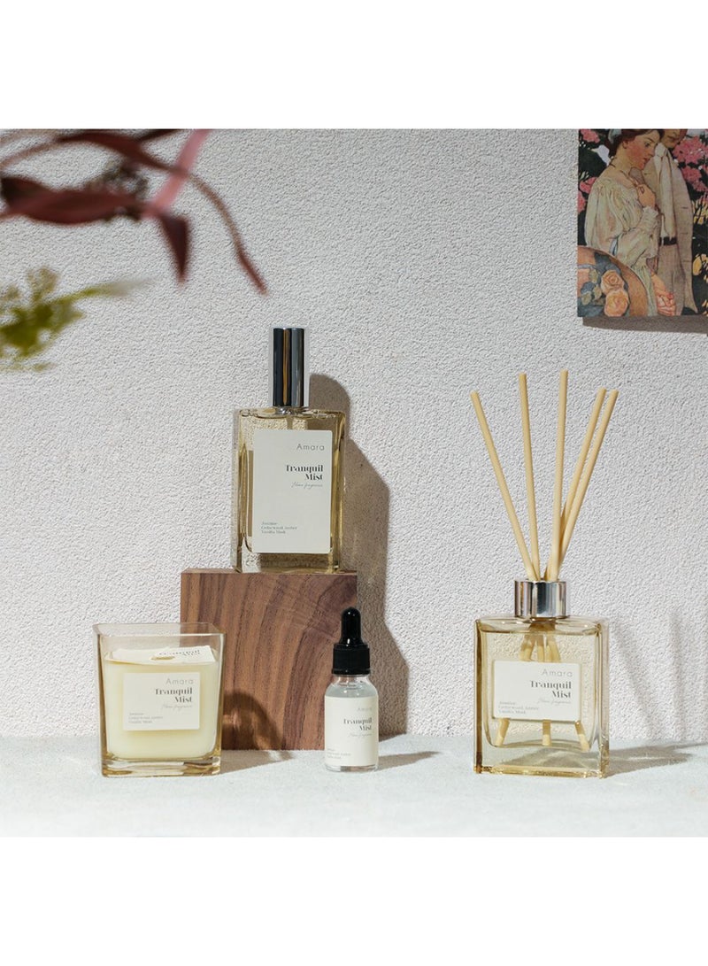 DANUBE HOME Amara Humble Tranquil Mist Room Spray  – Long-Lasting Premium Home Fragrance, Luxury Air Freshener for Bedroom, Living Room, Office & Car, Eliminates Odors with Relaxing Aroma 100ml  L6.2XW3.4XH11Cm - Image 3