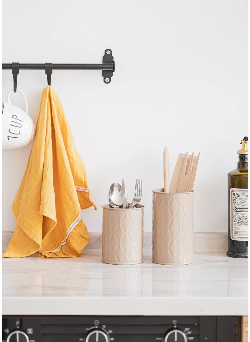 The Mia Prism Cutlery Caramel 13X11 cm