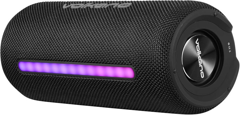 Volkano Aura High-Powered Bluetooth Speaker with IPX5 Rating and Dynamic LED Lighting - Image 2
