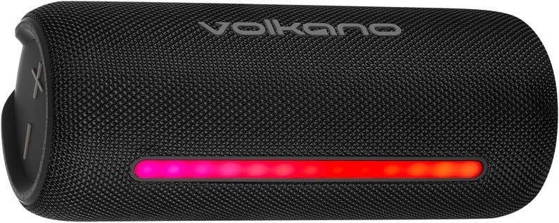 Volkano Aura High-Powered Bluetooth Speaker with IPX5 Rating and Dynamic LED Lighting - Image 4