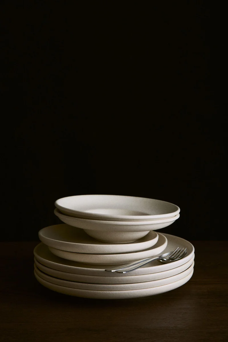 H&M 2-pack reactive-glaze dinner plates