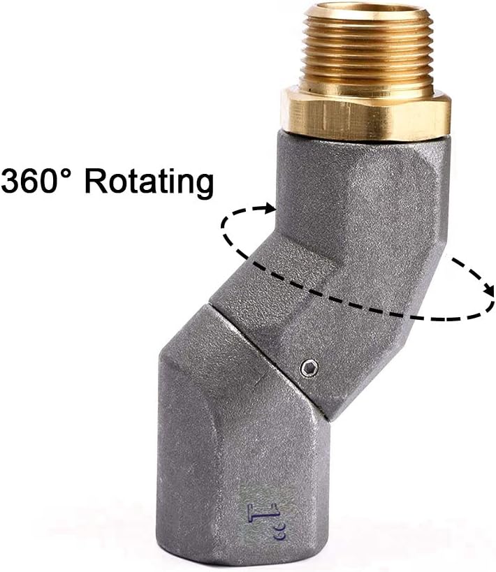YIENAKFUN 2PCS 1 Inch NPT Fuel Hose Swivel 360 Rotating Connector for Fuel Nozzle - Image 3