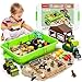Aprilwolf 69 PCS Farm Sensory Bin Toys Playset Sandboxes with Sand Farmer Tractor Farm Animals Figures Toys for Kids 3 4 5 Gifts for 6 7 Years Old Boys Girls Toddlers - Image 3
