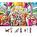 MINIWAN Puppy School Bus Party 500 Piece Puzzle for Adults Fun Puzzles for Adults 500 Pieces with HD Print Poster 23 X 15 Dust Free for Gifts Halloween Christmas Family Lovers - Image 2