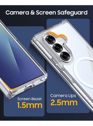 Magnetic Case for Samsung Galaxy Z Fold 7 2025 Magsafe Cover, Shockproof Protection, Anti-Yellow & Anti-Scratch - view 4