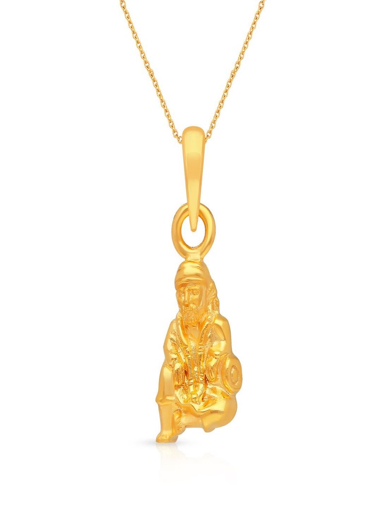 Malabar Gold and Diamonds قلادة من الذهب الأصفر النقي عيار 22 قيراط 916 PD1586216Y للرجال  - Image 1