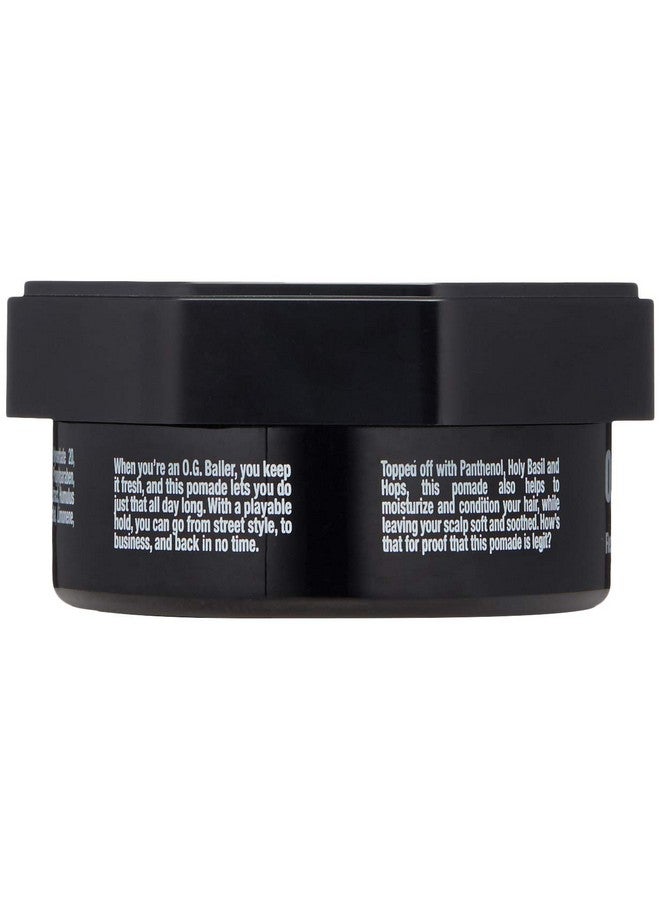 جيبس GIBS Grooming OG Baller Pomade - تثبيت مرن ولمعان متوسط - مع زيت الريحان المقدس والبانثينول للرجال، 3 أونصة - Image 4
