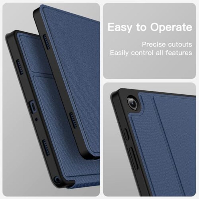 JETech Folio Case for Samsung Galaxy Tab A9 Plus 11", Navy Multi-Angle Stand Cover, Slim Protective Cover, Auto Wake/Sleep - Image 5