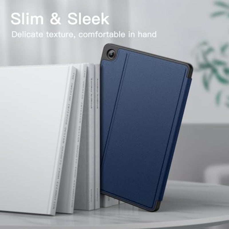 JETech Folio Case for Samsung Galaxy Tab A9 Plus 11", Navy Multi-Angle Stand Cover, Slim Protective Cover, Auto Wake/Sleep - Image 4