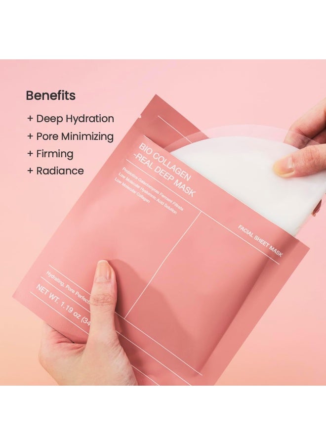 BIODANCE Bio-Collagen Real Deep Mask, Hydrating Overnight Hydrogel Mask, Pore Minimizing, Elasticity Improvement, 34g x10ea - Image 5