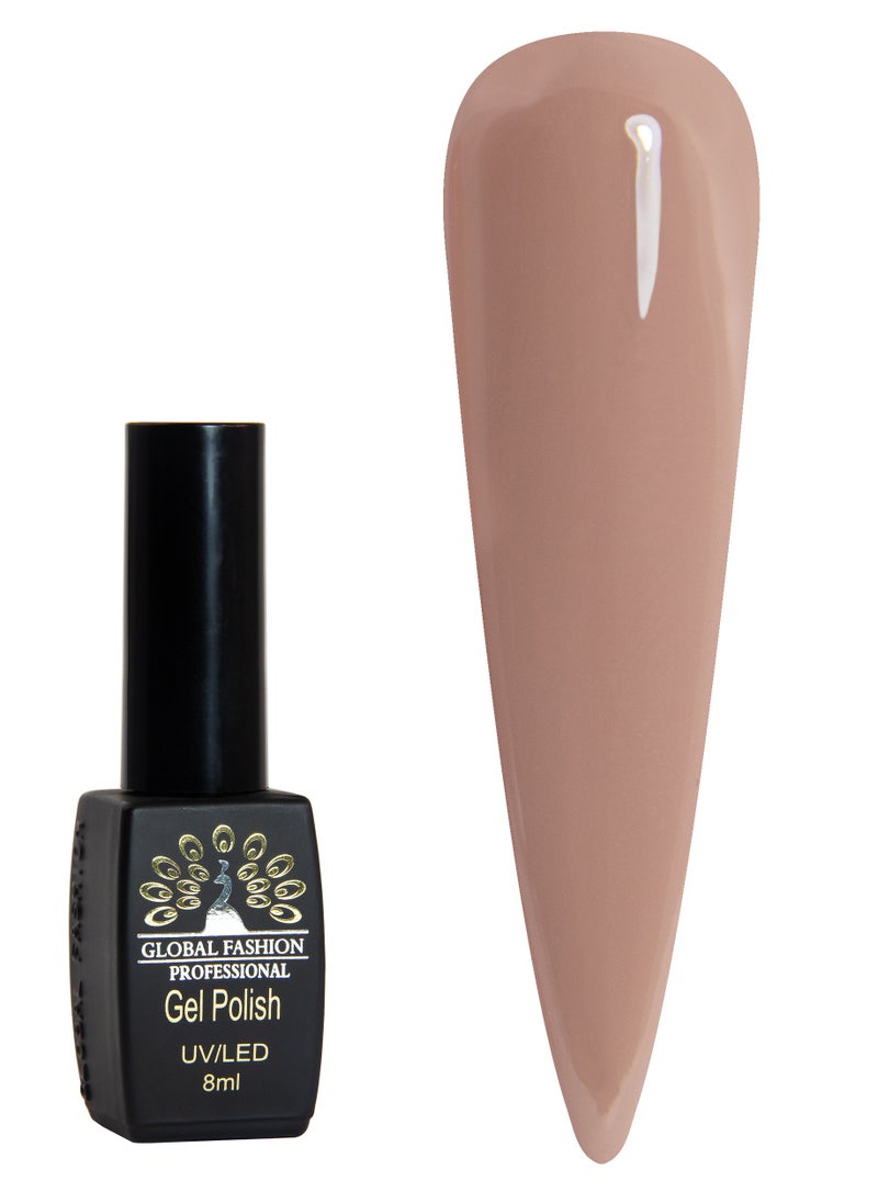GLOBAL FASHION Global Fashion Black Elite Gel Polish | 132 Colors of Long-Lasting Elegance - 8ml | 123  - Image 1