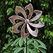 Starryfill Garden Wind Spinner Outdoor Metal Decoration Single Blade Easy Rotate with Vertical Sculpture Stake Construction for Patio Lawn Garden CopperColored - Image 3