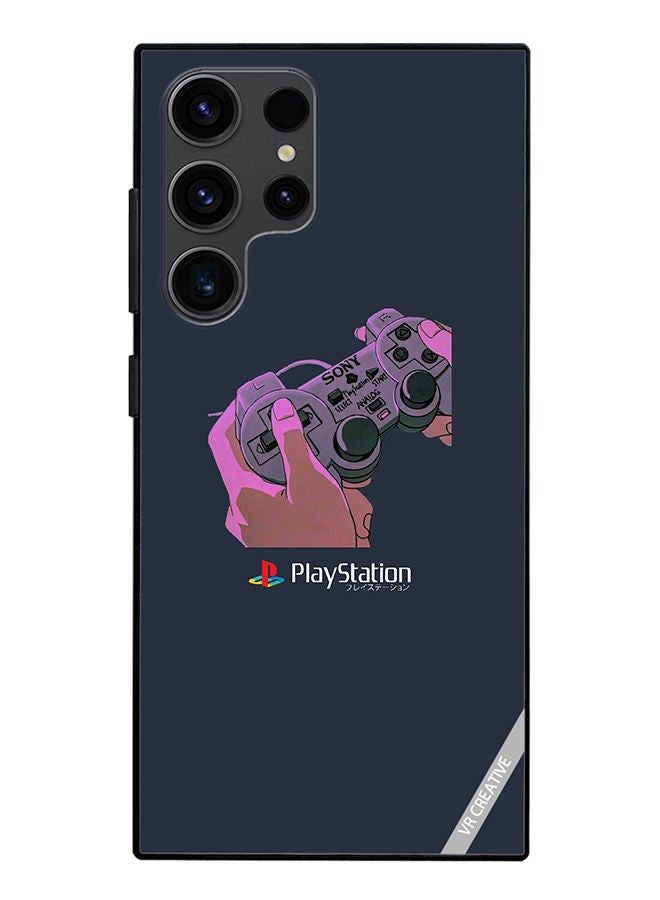 VR CREATIVE Protective Case Cover For Samsung Galaxy S23 Ultra 5G Playstation Design Multicolour - Image 1