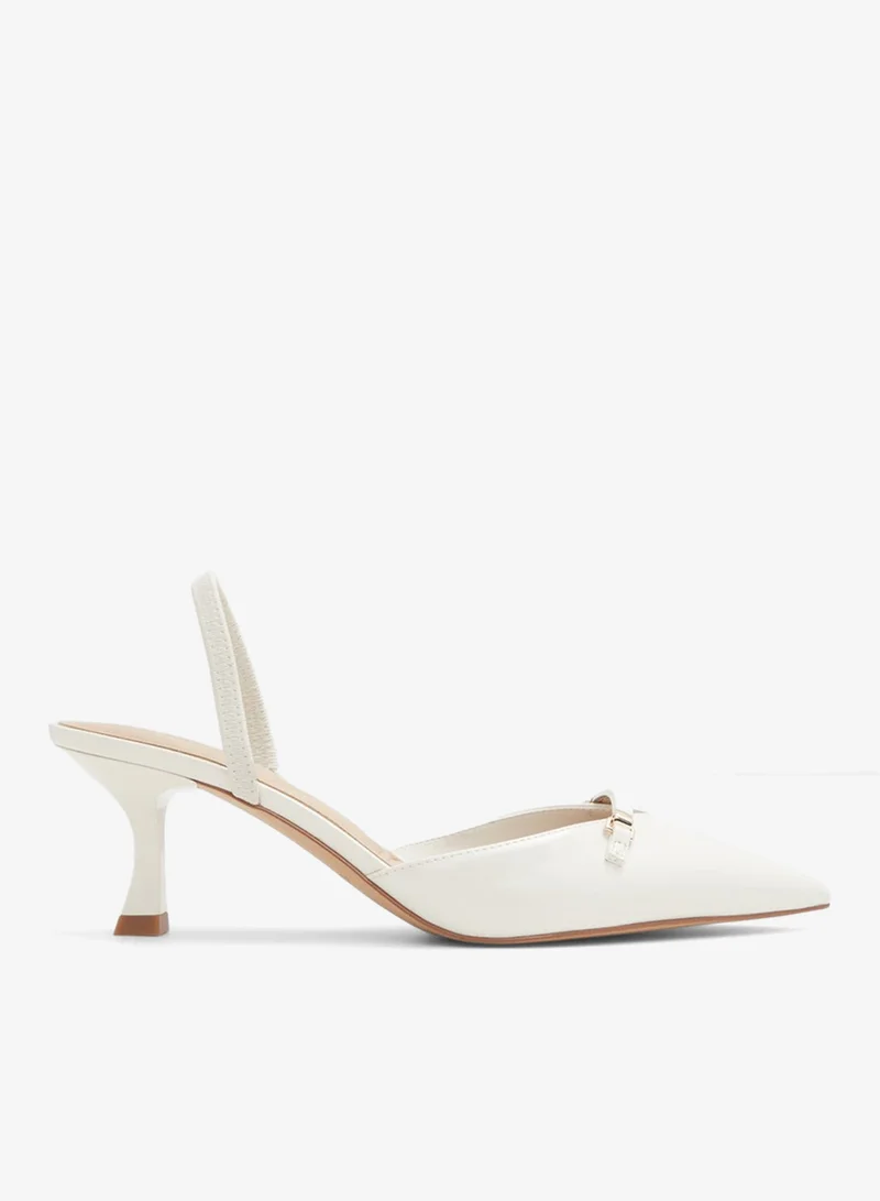 ALDO NAILAH Textured Pointed Toe Mule Pumps