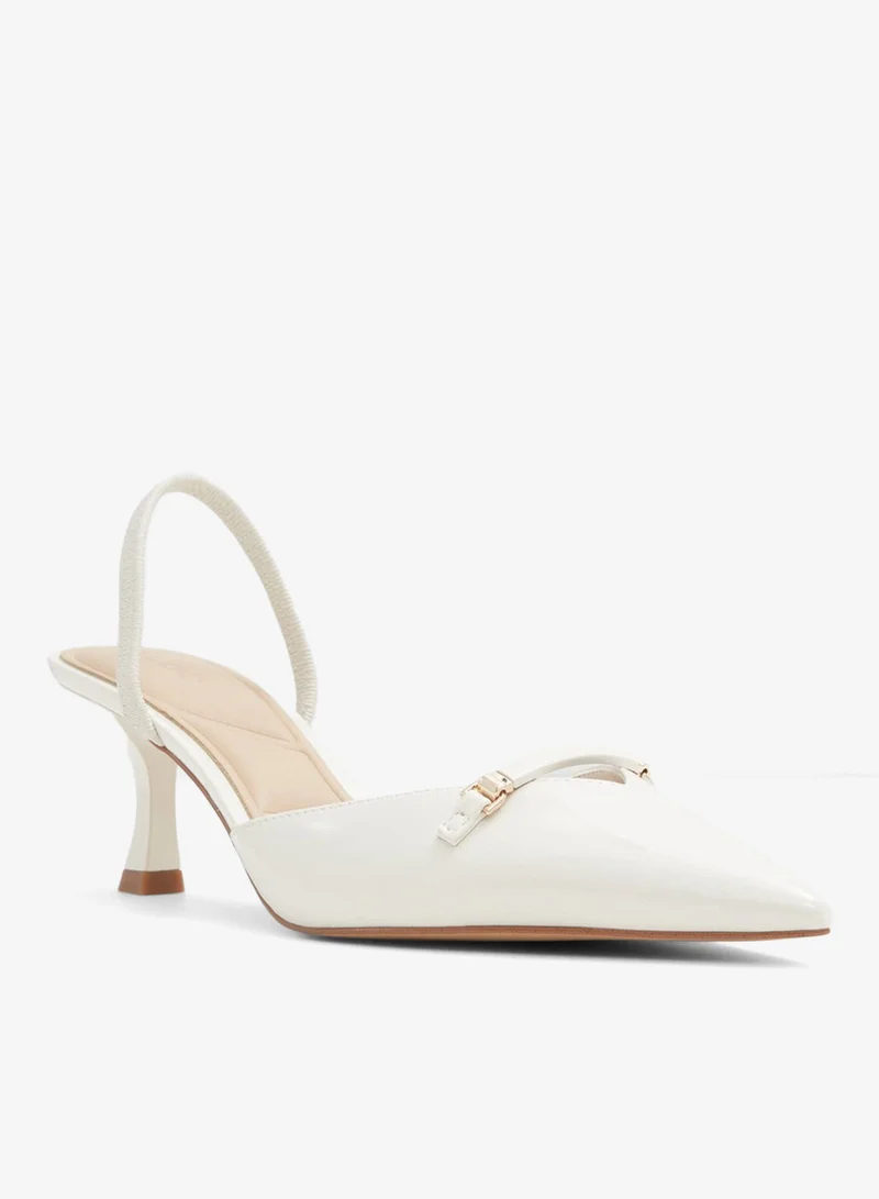 ALDO  NAILAH Textured Pointed Toe Mule Pumps for Women | Best Price UAE